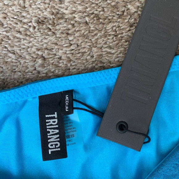 Triangl Swim Swimwear | Blue Sparkly Bikini Bottom - Picture 4 of 5